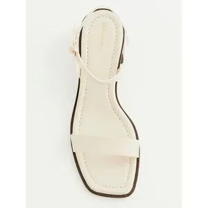 Reformation Stephanie Heeled Sandal In Black Leather - 50  Reformation Stephanie Heeled Sandal main image 1